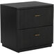 Etienne 24 X 24 inch Black Night Stand